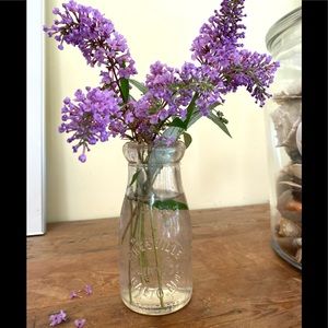Vintage Glass Dairy Bottle